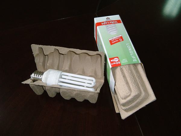 節(jié)能燈紙漿模塑包裝